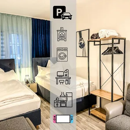 Katies Apartments Augsburg - Zentral - 4 Zimmer - 7 Personen - 2 Parken - Nintendo Switch - Disneyplus - E-Kamin Exterior photo